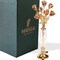 Matashi 24K Gold Dipped Crystal Studded Rose Bouquet In An Elegant Vase Beautiful Flower Ornament Crafted With Crystals